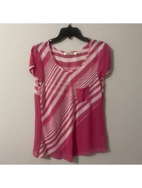 Liberty Love Pink Blouse Size L